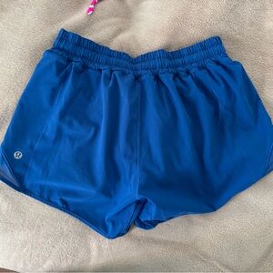 Royal Blue Athletic Shorts with Elastic Waistband and Loose Fit